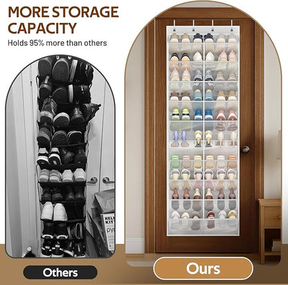 MISSLO Over The Door Shoe Organizer Bundle 30 Pairs Over the Door Shoe Organizer