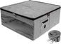 Hat Box Dustproof Hat Storage Box with Zipper Lid and Clear Window Hat Travel Case with Strap Practical Hat Organizer for Closet Clothes Stuffed Toy Storage