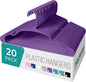 NEATERIZE Clothes Hangers Plastic 20 Pack for Adults - Plastic Hangers, The Perfect Coat Hanger and Space Saving Clothes Hangers for Closet, Percheros Ganchos para Colgar Ropa Hangars - Pink Hangers
