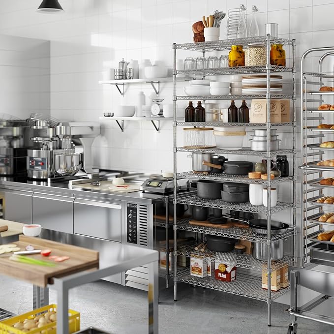 18" Deep x 36" Wide x 86" Height Wire Shelving Kit | 10-Tier | NSF Commercial Storage Rack Unit