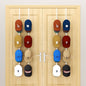 HapiRm Over Door Hat Rack - 4 Packs Metal Hanging Hat Organizer with 16 Hooks Design, Baseball Cap Hanger Organizer Storage Holds up to 80 Caps for Door, Bedroom, Closet(White)