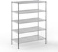 24" Deep x 48" Wide x 64" Height Wire Shelving Kit | 5-Tier | NSF Commercial Storage Rack Unit