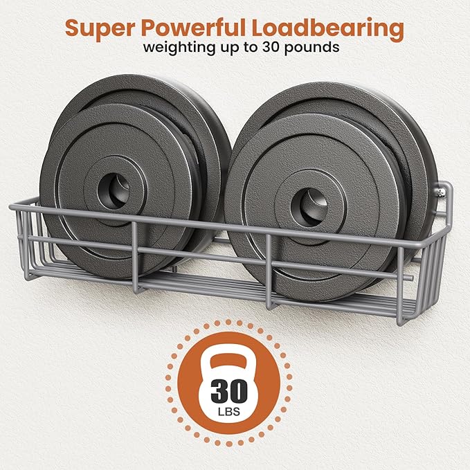 Mystozer 5 Pack Spice Rack Seasoning Organizer Wall Mount, Spice Storage Spice Rack Organizer Pantry Door Organizer Screw or Adhesive Hanging Shelf Basket Spice Organizer Shelf for Kitchen (Gray)