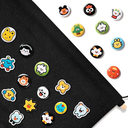 Pin Wall Display Banners,Badge Collection Banner Wall Canvas Banners Hanging Brooch Pin Organizer for Badges,Buttons,Pins,Patches (Black)