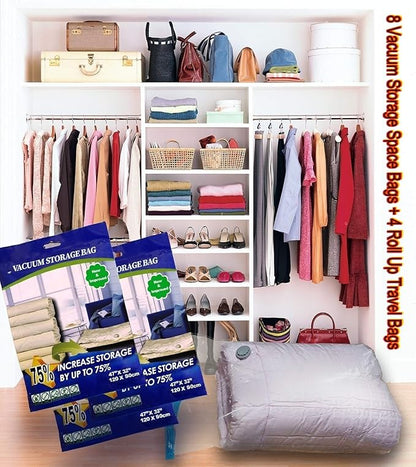 10 Pack Premium Extra Large Vacuum Storage Space Saver Compress Bags 36X28 Inches