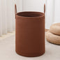 Laundry Basket Hamper Tall Rope Storage Woven for Blanket toys Dirty Clothes in Living Room Bathroom Bedroom (Dark Brown, 80L/21.3Gal)