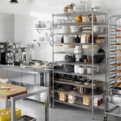 24" Deep x 42" Wide x 86" Height Wire Shelving Kit | 10-Tier | NSF Commercial Storage Rack Unit