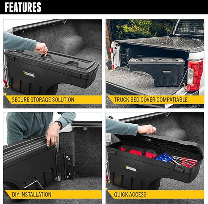 RealTruck UnderCover SwingCase Truck Bed Storage Box | SC201D | Fits 1999 - 2014 Ford F-150 Drivers Side
