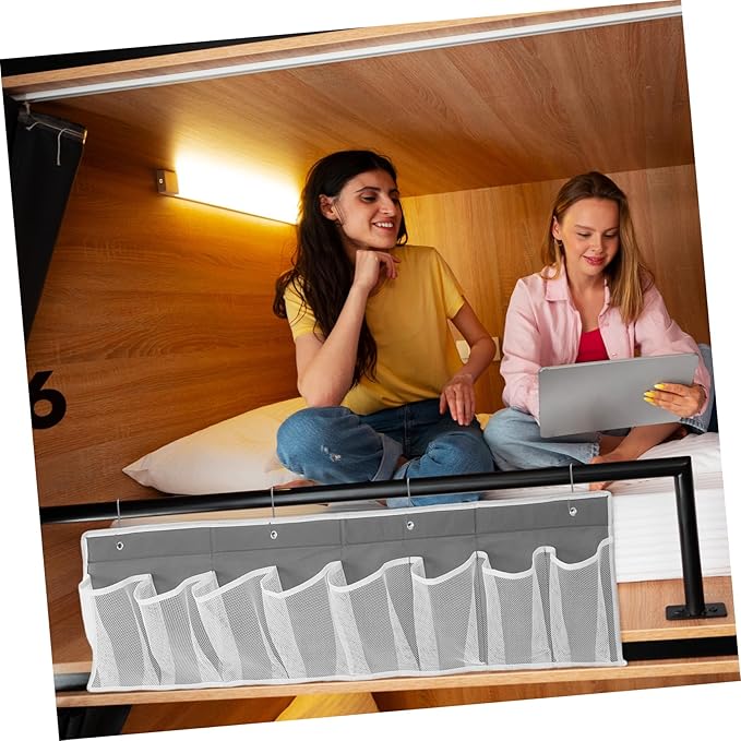 MAGICLULU Bedside Shoe Bag Hanging Closet Organizer Breathable Mesh Storage Organizer
