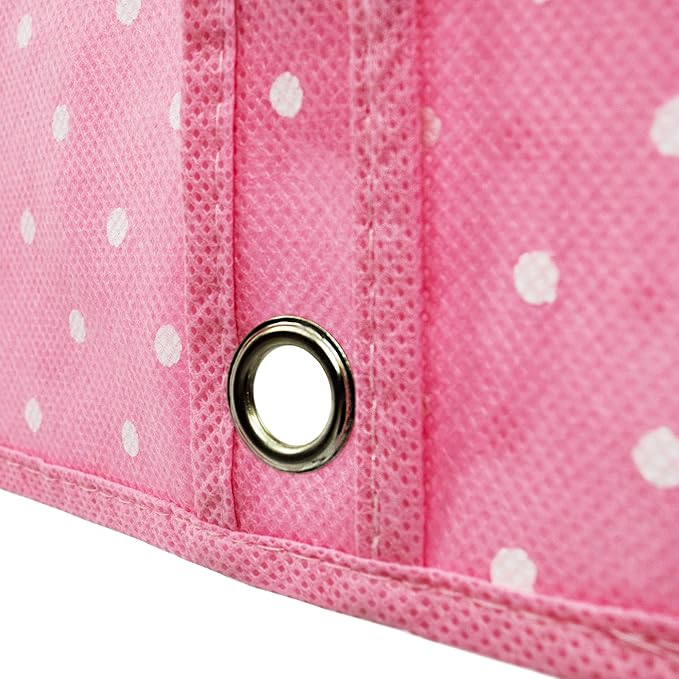 Hangerworld Breathable Clothes Cover 152 cm Pink/White Polka Dot Clothes Cover