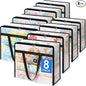 TasticTotes 8 Pack Clear Storage Bags for Comforter, Clothes & Bedding, Plastic Blanket Storage with Zipper and Handle, Moving Bags, Closet Organizer and Under-Bed Storage (60L)