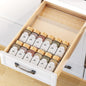 MUDEELA Clear Spice Drawer Organizer, 4 Tier (4 Packs) Spice Rack for Drawer, Expandable From 11" to 22" Kitchen Seasoning Organizers and Storage for Drawer (Jars not included)
