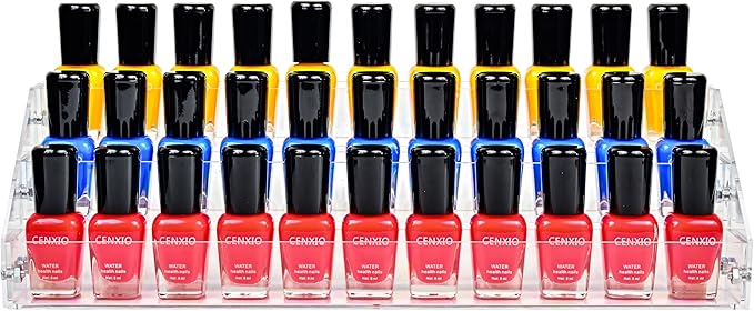 3 Layers Stand Shelf Holder Clear Acrylic Rack for Nail Polish Organizer Essential Oil Storage Sunglasses Makeup