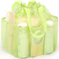 famichan Mesh Shower Caddy Portable with Drawstring, Dorm Room Essentials for College Students Girls & Boys, Large Shower Bag for Camping,Swimming,Gym,Travel,Bathroom - Green