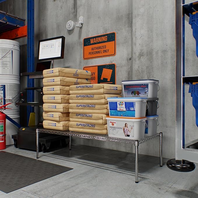 24" Deep x 54" Wide x 14" Height Wire Shelving Kit | 1-Tier | NSF Commercial Storage Rack Unit