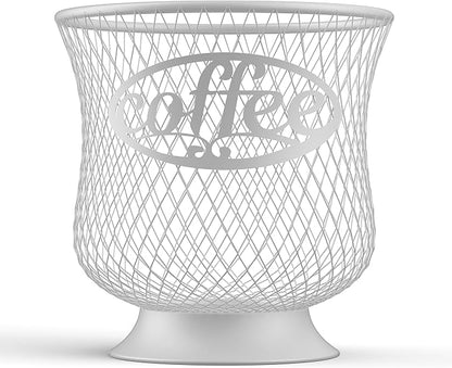 ITHSKUILL Coffee Pod Holder, Sturdy K Cup Organizer, Large Capacity K Cup Storage for Keuring Espresso Capsule Coffee Creamer, Easy to Refill and Organize for Cafe Bar, Coffee Bar Decor