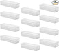 YBM HOME White Mesh Drawer Cabinet and or Shelf Organizer Bins, School Supply Holder Office Desktop Organizer Basket (12, 3x9x2 Inch)
