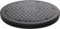 5 Pack 12 inch Lazy Susan Turntable Organizer, Non Skid Large Lazy Susan Turntable for Cabinet, Computer or Laptop, Plastic Turn Table, Black, by RamPro