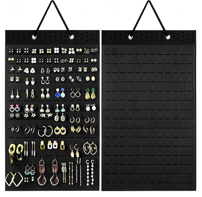 Hanging Earring Holder Organiser, Brooch Pin Display Board with 150 Slots for up to 300 Pairs of Earrings/Pins, Stud Earring Organisers and Storage Earring Holder Organizer Wall