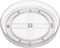 Amazon Basics Clear Rotating Lazy Susan Turntable Organizer for Condiments, 9-Inch, 2-Pack