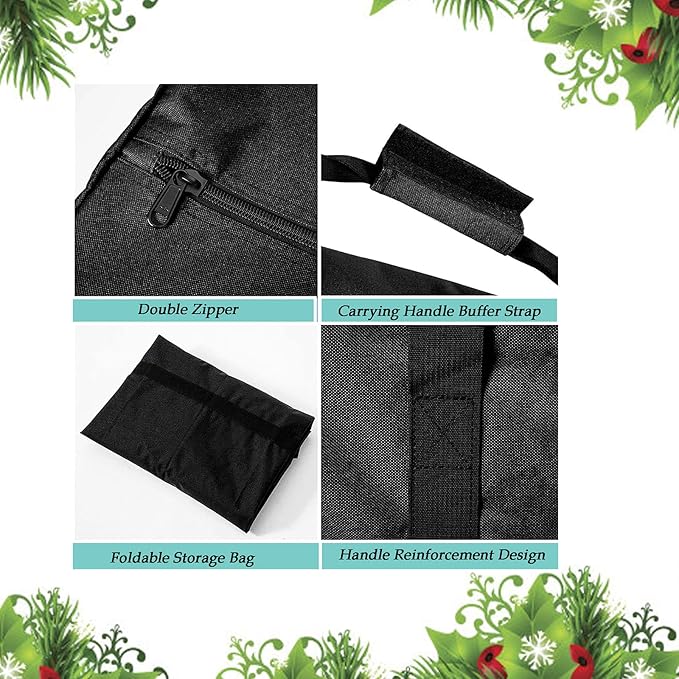 Storage Bag for Festival Decorations, Waterproof Dustproof Heavy Duty Decor Organizer Bag, Storage Bag for Decorations (Only Bag, 45"Lx12"Wx12"H)