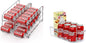 SimpleHouseware Stackable Beverage Can Dispenser + Kitchen Organizer Bin