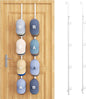 SWTYMIKI Over Door Hat Rack - 2 Packs Metal Hanging Hat Organizer with 8 Hooks Design, Baseball Cap Hanger Organizer Storage Holds up to 40 Caps for Door, Bedroom, Closet