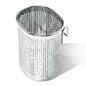 Chopstick Dishwasher Basket 3.5x2.7x3.9" – Stainless Steel Chopstick Holder for Dishwasher with Hooks, Oval Design Rust-Resistant Perforated Utensil Caddy for Straws, Teaspoons & Small Kitchen Tools
