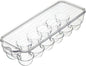 KitchenCraft Egg Holder, Fridge-Safe Plastic Egg Storage with Lid, 32.5 x 11.5 cm (13" x 4.5"), Transparent