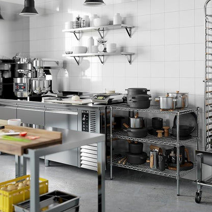 21" Deep x 36" Wide x 34" Height Wire Shelving Kit | 3-Tier | NSF Commercial Storage Rack Unit