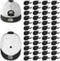 Niunuerga 48 Pack Adhesive Hat Hooks for Wall, Super Strong Hat Rack for Baseball Caps, Hat Organizer Display for Home Decor, Hat Hangers Holder for Wall, Door, Closet, No Drilling (Black)