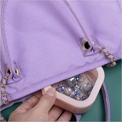 3 Pcs 3.74 * 3.74 * 1.18 in Pink Portable Hair Tie Organizer, Travel Hair Accessories Organizer Storage Boxes Portable Holder, Bathroom Cotton Swab Dispenser for Women/Mom
