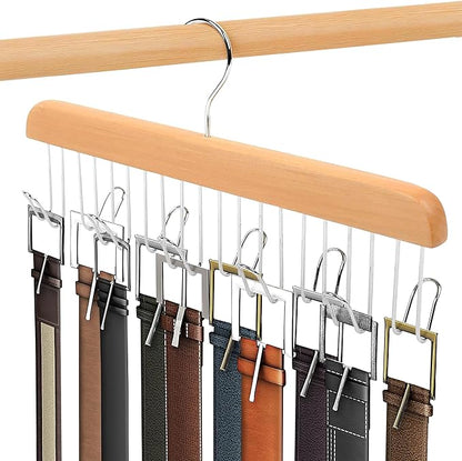 Umo Lorenzo Belt Hanger for Closet - Accessories Organizer Rack for Belts, Ties, and Scarves