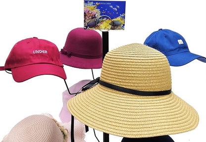 FixtureDisplays® Countertop Hat Rack Headwear Wig Cap Display Tabletop Stand 24x24x37" 3-Tier 12 Hats 10125-2D