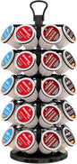 BLACKSMITH FAMILY 40 Pods Capacity Very Easy Assembly K Cup Holders,K Cup Holder, K Cups Holder,K Cup Carousel, Coffee Pods Holder Storage Organizer Stand