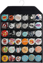 PACMAXI Wall Hanging Badge Button Pins Organizer Display Storage Stand, Enamel Pin Display Holder,hold Up To 36 Pins (Black)