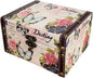 Butterfly Jewelry Box Pink Storage Decorative Box for Jewelry Trinkets Photos Wood Treasure Chest Box for Women Girls Gifts Decorative Keepsake Box Home Decorations