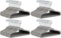 Amazon Basics Kids Velvet, Non-Slip Clothes Hangers for Infant and Toddler, 11.6 inches (for Baby Clothes), Gray (Pack of 4)
