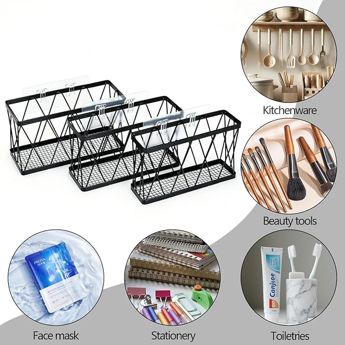 Pots and Pans Organizer Under Cabinet 3-Pack Iron Pot Lid Organizer Inside Cabinet Heavy Duty Cookware Rack Adjustable Lid Organizers Sturdy Metal Storage System for Kitchen Pantry Organization
