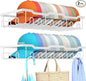 Nicetree Hat Racks for Baseball Caps Wall - Metal Hat Organizer for 48 Baseball Caps Holder, 2 Pack Hat Storage Organizer for Closet, Bedroom, Living Room White
