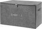 ANMINY Storage Bins with Zipper Lids 51.9 Qt Lidded Fabric Storage Boxes Baskets Cubes with Handles Collapsible Washable Cotton Linen Closet Shelf Clothes Organizer - Gray, Extra Large