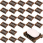 30Pack Wooden Soap Dish for Shower Bulk Soap Holder Savers Wood Draining Tray Case for Bathroom Kitchen Travel Sponge Shampoo Sink,Hand Craft