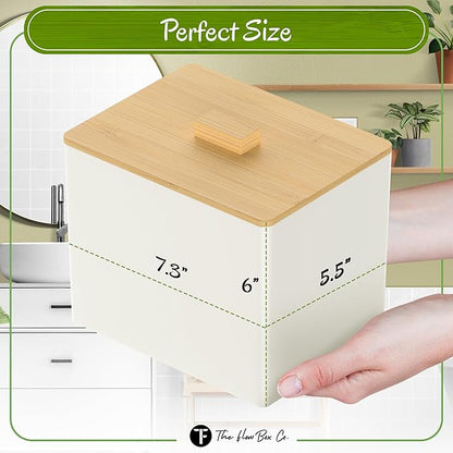 The Flow Box Co.® Period Organizer Kit | Tampon & Pad Organizer Storage Box | Feminine Hygiene Organizer for Bathroom, Dorm, Office & School | Tampon Holder