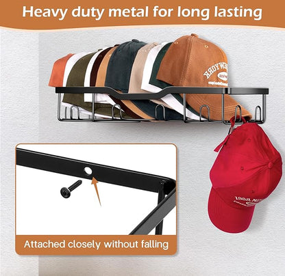KEETDY Metal Hat Racks for Baseball Caps Wall Hat Organizer and Hat Organizer for Baseball Caps Holder
