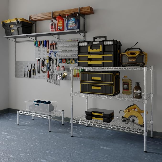 18" Deep x 36" Wide x 34" Height Wire Shelving Kit | 3-Tier | NSF Commercial Storage Rack Unit