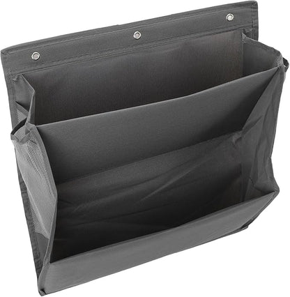 Efficiently Use Vertical Space with Door Mounted Design Hanging Shoes Design, Oxford Fabric Double Tier Shoe Organizer for Spaces (Gray)