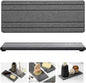 Razborci 2PCS Diatomite Quick Stone Drying Tray Mat For Bathroom & Kitchen Counter, Instant Dry Water Absorbent Drink Bar Coaster,Vanity Sink Caddy Organizer,Dish Soap Sponge Holder, Dark Gray,9"x3.5"