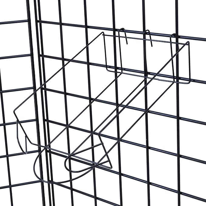 Grid-wall Cap Display Rack for Displaying Fitted Hats, Snapback Hats, Unstructured, and Ball Caps (Quantity 5) (5)