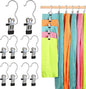 Pant Hangers with Clips, Metal Legging Organizer for Closet, 10 Pack Space Saving Hangers with Clips for Yoga Pants, Closet Organizers and Storage for Skirt/Jean/Hat/Short