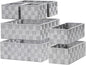 Posprica Small Baskets for Organizing(7 Set) Woven Storage for Shelves, Bathroom, Decorative Closet Organizer, Dresser Bins, Shelf